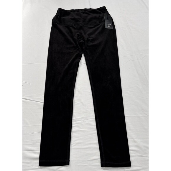 Legend Pants - Legend Velvet Slimming Leggings Classic Black Womens